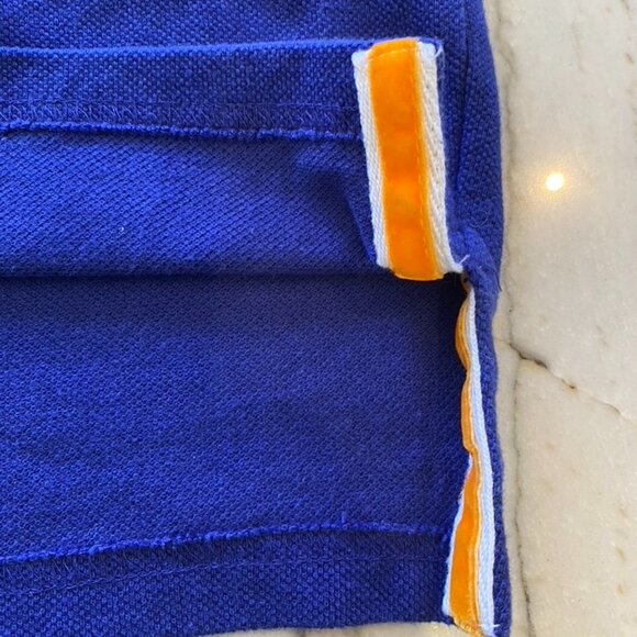 Stile Benetton/Benetton NWOT Royal Purple and Orange Polo/Golf Shirt - Picture 5 of 7